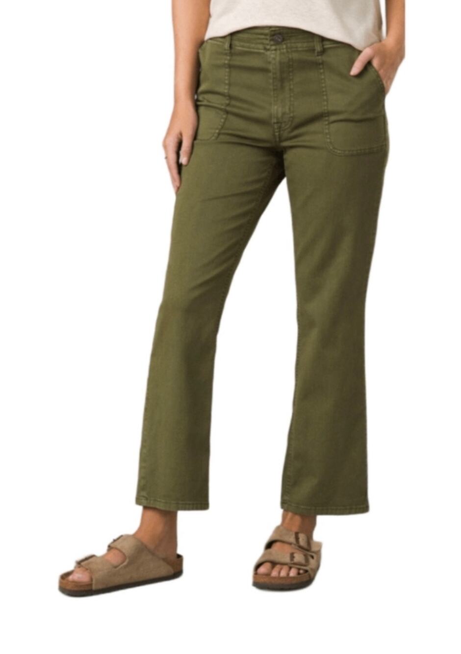 Prana Womens Prana Sancho Slim Pant cargo green size 4 EUC